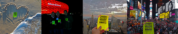 Gugga RAMBA ZAMBA 2015 Flyer auf Weltreise