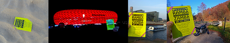 Gugga RAMBA ZAMBA 2015 Flyer auf Weltreise